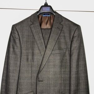Cam Newton “Made” Gray with Brown pinstripes Suit